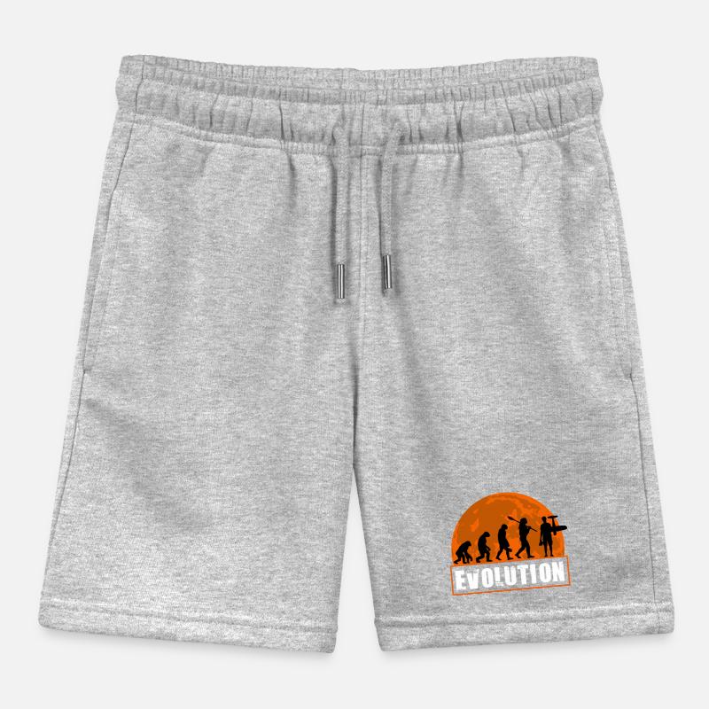 Funny RC_Plane Human Evolution RC Flight Owner Kids Organic Sweat Shorts by Stanley/Stella