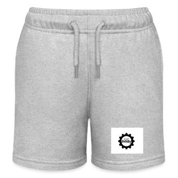 Great Energy Gear Pattern - Kids Organic Sweat Shorts by Stanley/Stella - heather grey - Front