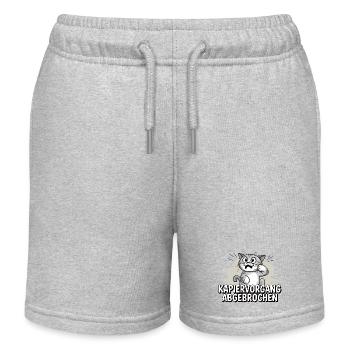 Kapiervorgang abgebrochen – Katze verwirrt - Kinder Organic Joggingshorts Mini Bolter von Stanley/Stella - Grau meliert - Vorne