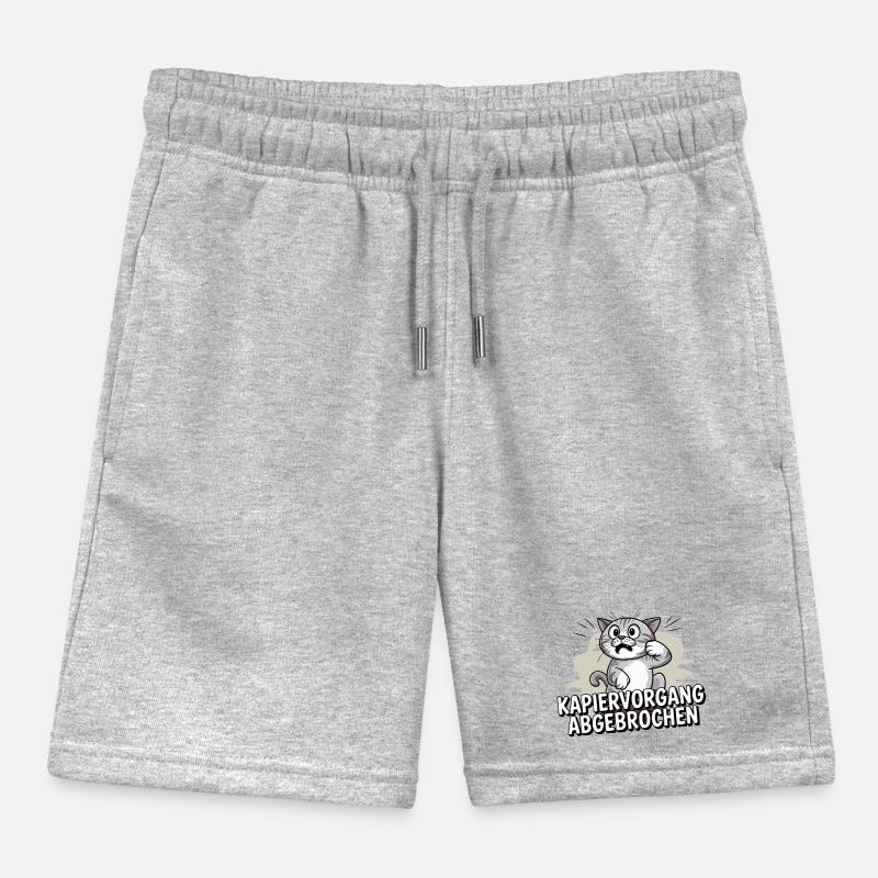 Copying process aborted – cat confused Kids Organic Sweat Shorts by Stanley/Stella