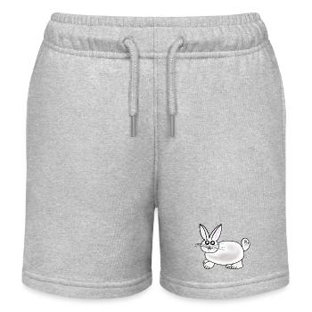 Lapin de Pâques Lapin Lapin Lapin Enfants - Short de jogging enfant bio Stanley/Stella - gris chiné - Devant