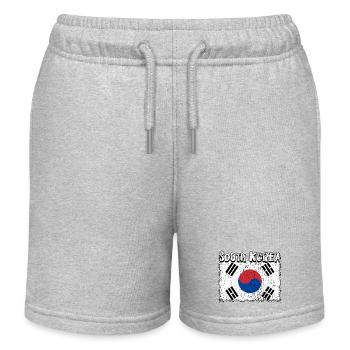 Drapeau sud-coréen - Short de jogging enfant bio Stanley/Stella - gris chiné - Devant