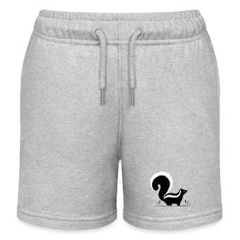 Moufette - Short de jogging enfant bio Stanley/Stella - gris chiné - Devant