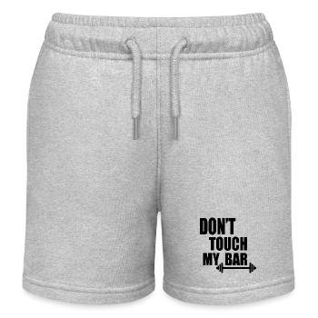 dont touch my bar - Short de jogging enfant bio Stanley/Stella - gris chiné - Devant