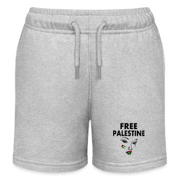 Free palestine - Kids Organic Sweat Shorts by Stanley/Stella - heather grey - Front