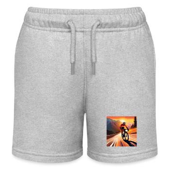 Treten Sie zum Gipfel - Kinder Organic Joggingshorts Mini Bolter von Stanley/Stella - Grau meliert - Vorne