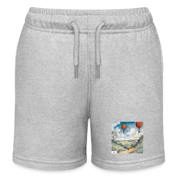 Joyeux dessin animé vintage d’été - Short de jogging enfant bio Stanley/Stella - gris chiné - Devant
