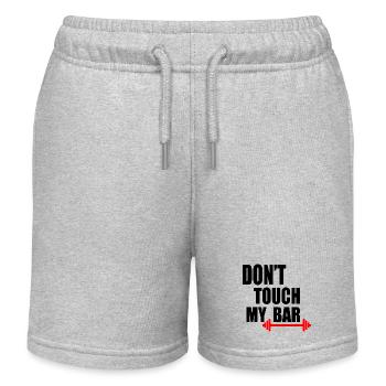 Dont touch my bar - Short de jogging enfant bio Stanley/Stella - gris chiné - Devant