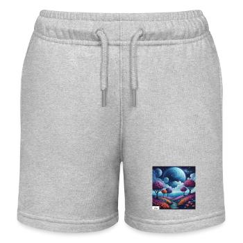 Weg der Harmonie Traumlandschaft - Kinder Organic Joggingshorts Mini Bolter von Stanley/Stella - Grau meliert - Vorne