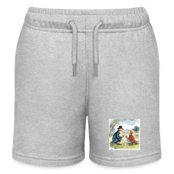 Ältere Freunde zusammen - Kinder Organic Joggingshorts Mini Bolter von Stanley/Stella - Grau meliert - Vorne