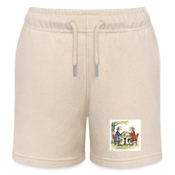 Messieurs amis partageant un moment - Short de jogging enfant bio Stanley/Stella - écru doux - Devant