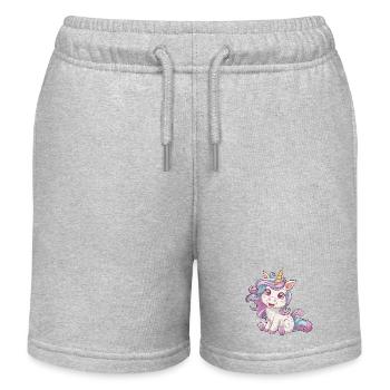 Rosi Arc-en-ciel - Short de jogging enfant bio Stanley/Stella - gris chiné - Devant