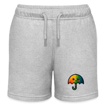 WPAP Polygon Kawaii Stil Spielzeug Regenschirm - Kinder Organic Joggingshorts Mini Bolter von Stanley/Stella - Grau meliert - Vorne