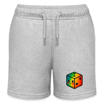 WPAP Polygon Kawaii Stil Baby Spielzeug Würfel - Kinder Organic Joggingshorts Mini Bolter von Stanley/Stella - Grau meliert - Vorne