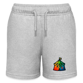 WPAP Polygon Kawaii Stil Baby Spielzeug Zirkuszelt - Kinder Organic Joggingshorts Mini Bolter von Stanley/Stella - Grau meliert - Vorne