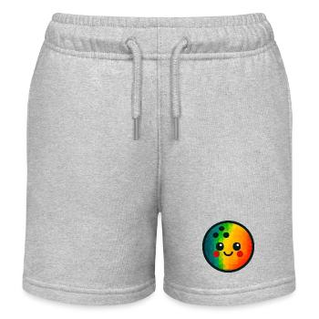 WPAP Polygon Kawaii Stil Spielzeug Kegelkugel - Kinder Organic Joggingshorts Mini Bolter von Stanley/Stella - Grau meliert - Vorne