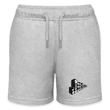 Mur de son infini - Short de jogging enfant bio Stanley/Stella - gris chiné - Devant