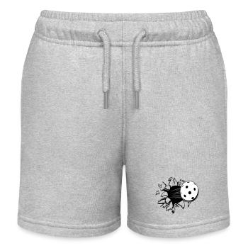 Floorball , Unihockey , Hockey , Loch (25) - Kinder Organic Joggingshorts Mini Bolter von Stanley/Stella - Grau meliert - Vorne