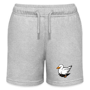 Canard Cool - Canard de Baignade - Oiseau - Canard Grinçant - Short de jogging enfant bio Stanley/Stella - gris chiné - Devant