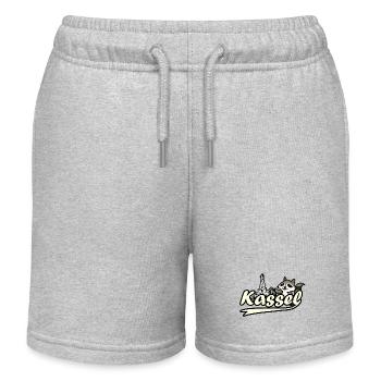 Kassel Waschbär Herkules - Kinder Organic Joggingshorts Mini Bolter von Stanley/Stella - Grau meliert - Vorne