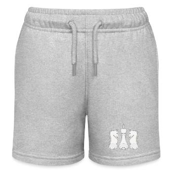 Schach - Kinder Organic Joggingshorts Mini Bolter von Stanley/Stella - Grau meliert - Vorne