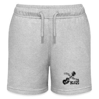 J’AI TOUJOURS LE BLUES - Short de jogging enfant bio Stanley/Stella - gris chiné - Devant