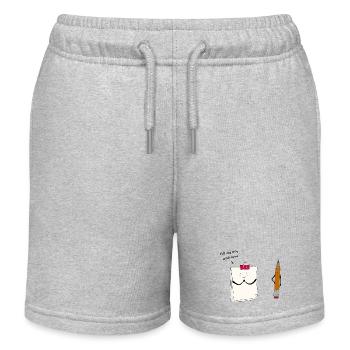 Fill my life with love - Kinder Organic Joggingshorts Mini Bolter von Stanley/Stella - Grau meliert - Vorne