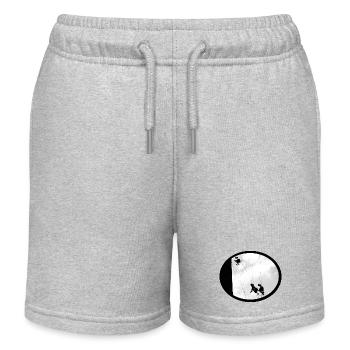 Construction worker - Kids Organic Sweat Shorts by Stanley/Stella - heather grey - Front