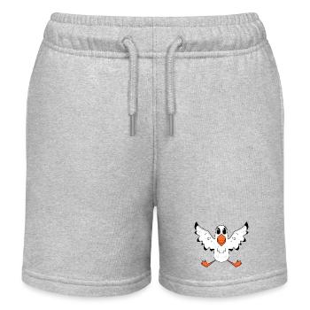 Mouette, Mer Du Nord, Oiseau - Short de jogging enfant bio Stanley/Stella - gris chiné - Devant