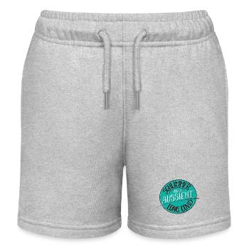 Pire qu’il n’y paraît, le Covid long - Short de jogging enfant bio Stanley/Stella - gris chiné - Devant