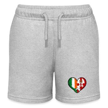 Europe Amitié Irlande du Nord Irlande Irlande Cohesion - Short de jogging enfant bio Stanley/Stella - gris chiné - Devant