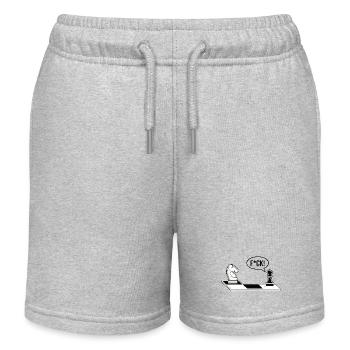 Schach Schachbrett Schachfigur F*CK - Kinder Organic Joggingshorts Mini Bolter von Stanley/Stella - Grau meliert - Vorne