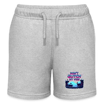 Don't Glitch my Vibe - Retro Gaming Adventure - Kids Organic Sweat Shorts by Stanley/Stella - heather grey - Front