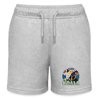 Koala / Tierwelt / Eukalyptus / Baumbewohner / Zoo - Kinder Organic Joggingshorts Mini Bolter von Stanley/Stella - Grau meliert - Vorne
