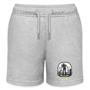 Zombie / Apocalypse / Morts-vivants / Horreur / Virus / Logo - Short de jogging enfant bio Stanley/Stella - gris chiné - Devant
