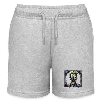 Zombie / Apocalypse / Morts-vivants / Horreur / Virus / Logo - Short de jogging enfant bio Stanley/Stella - gris chiné - Devant