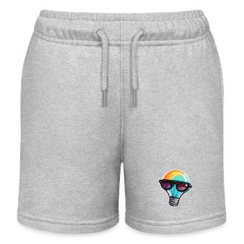 Ampoule / Ampoule / Luminosité / Lumière - Short de jogging enfant bio Stanley/Stella - gris chiné - Devant