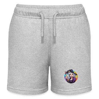 Sorcière / Magie / Rituel de sorcière / Conte de fées / Sort - Short de jogging enfant bio Stanley/Stella - gris chiné - Devant