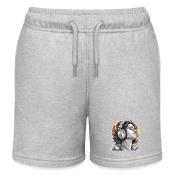 Casque / Audio / Musique / Personne / Cool - Short de jogging enfant bio Stanley/Stella - gris chiné - Devant