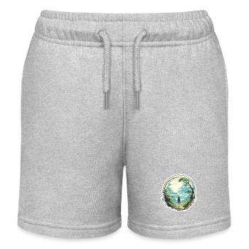 Anime / Comic / Japanisch / Zeichentrick / Cartoon - Kinder Organic Joggingshorts Mini Bolter von Stanley/Stella - Grau meliert - Vorne