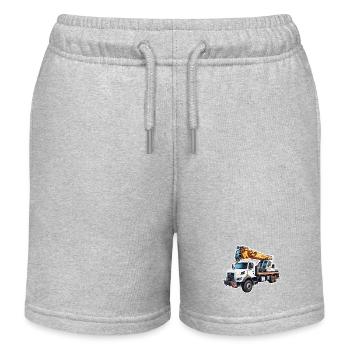 Kran / Baustelle / Seilwinde / Kransystem - Kinder Organic Joggingshorts Mini Bolter von Stanley/Stella - Grau meliert - Vorne