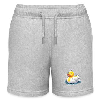 Canard en caoutchouc / canard en caoutchouc / eau / baignoire - Short de jogging enfant bio Stanley/Stella - gris chiné - Devant