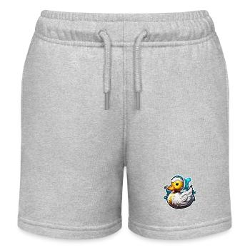 Canard en caoutchouc / canard en caoutchouc / eau / baignoire - Short de jogging enfant bio Stanley/Stella - gris chiné - Devant