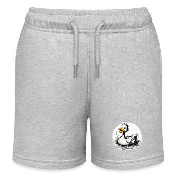 Canard en caoutchouc / canard en caoutchouc / eau / baignoire - Short de jogging enfant bio Stanley/Stella - gris chiné - Devant