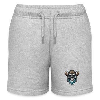 Wikinger / Thor / Odin / nordisch / _keltisch - Kinder Organic Joggingshorts Mini Bolter von Stanley/Stella - Grau meliert - Vorne