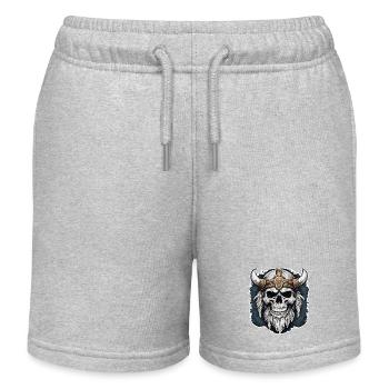 Wikinger / Thor / Odin / nordisch / keltisch - Kinder Organic Joggingshorts Mini Bolter von Stanley/Stella - Grau meliert - Vorne