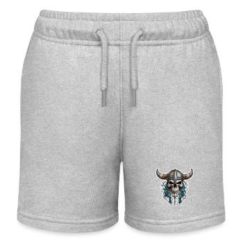 Wikinger / Thor / Odin / nordisch / keltisch - Kinder Organic Joggingshorts Mini Bolter von Stanley/Stella - Grau meliert - Vorne