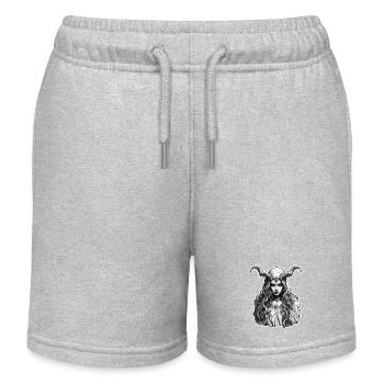 teuflische Frau / blut / Gothic / Heavy Metal - Kinder Organic Joggingshorts Mini Bolter von Stanley/Stella - Grau meliert - Vorne