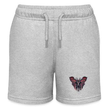 Mothman / Motte / Insekt / Fabelwesen / Flatterer - Kinder Organic Joggingshorts Mini Bolter von Stanley/Stella - Grau meliert - Vorne