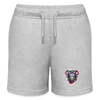 Minotaur / griechische Mythologie /Kreatur - Kinder Organic Joggingshorts Mini Bolter von Stanley/Stella - Grau meliert - Vorne